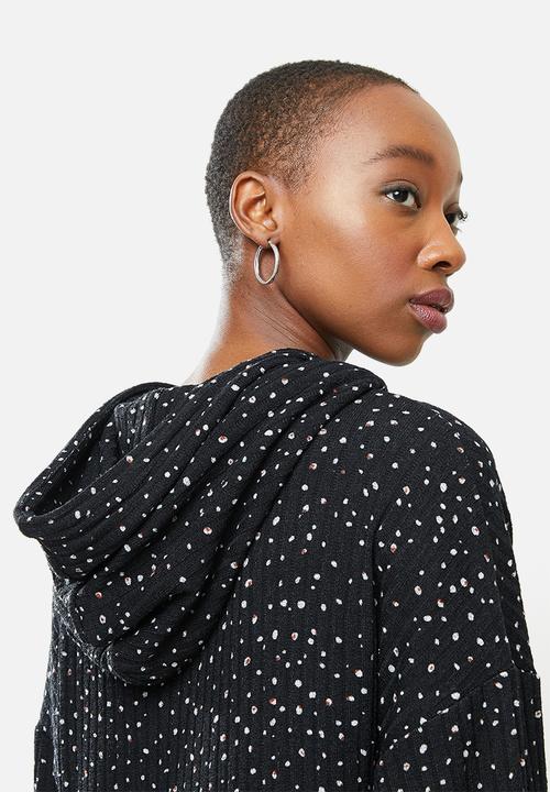 Jacqueline de Yong - Pia brienne 7/8 hood dress - black
