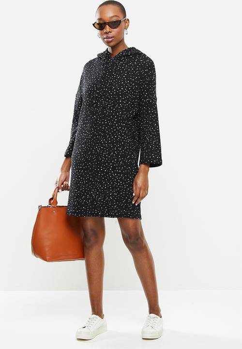 Jacqueline de Yong - Pia brienne 7/8 hood dress - black