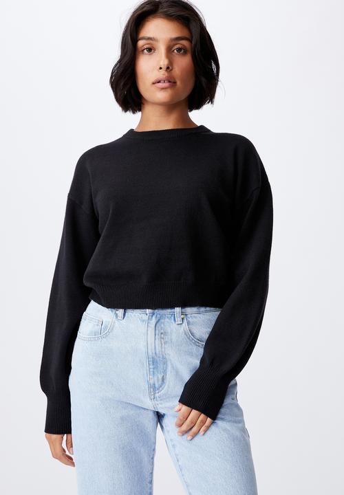 Cotton On - Ultimate crew pullover - black