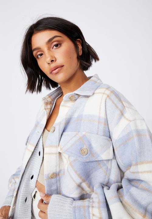Cotton On - The shacket - blue check