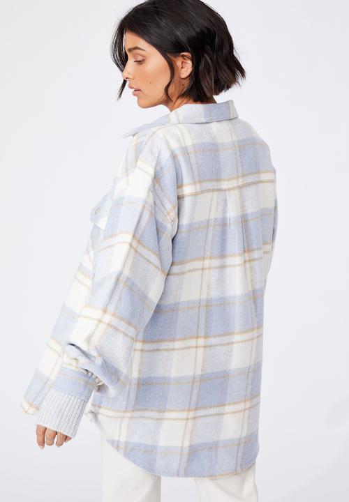 Cotton On - The shacket - blue check