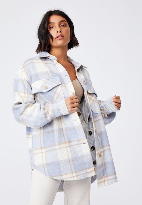 Cotton On - The shacket - blue check