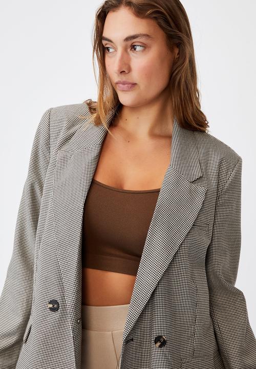 Cotton On - The oversized blazer - winter houndstooth