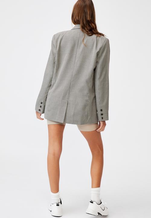 Cotton On - The oversized blazer - winter houndstooth