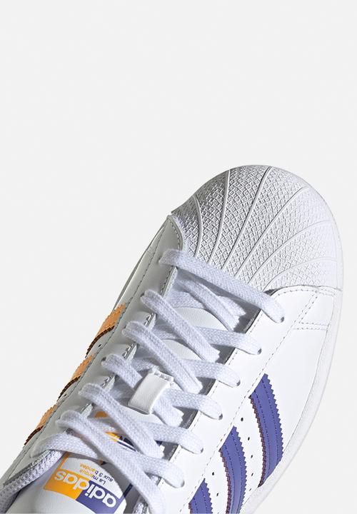 adidas Originals - Superstar - ftwr white/purple/gold met.