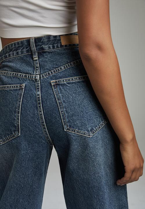Cotton On - Slouch mom jean - southside blue