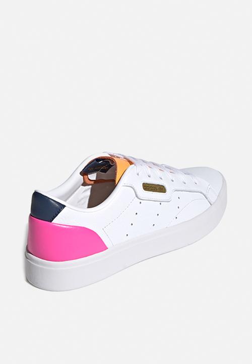 adidas Originals - Adidas sleek w - ftwr white/hazy orange/screaming pink