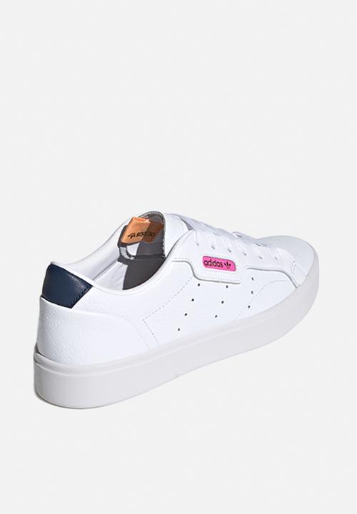 adidas Originals - Adidas sleek w - ftwr white/crew navy/screaming pink