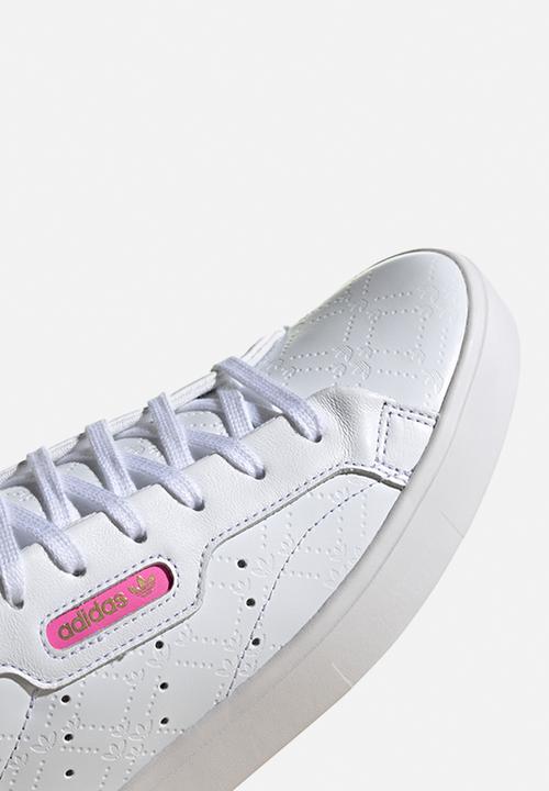 adidas Originals - Adidas sleek w - ftwr white/crew navy/screaming pink