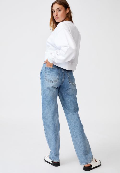 Cotton On - Classic cropped crew - white