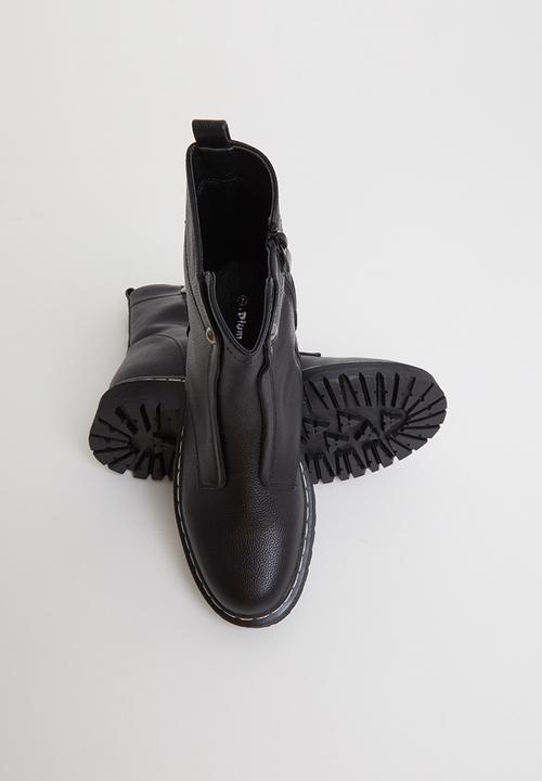 Plum - Pais chunky ankle boot - black