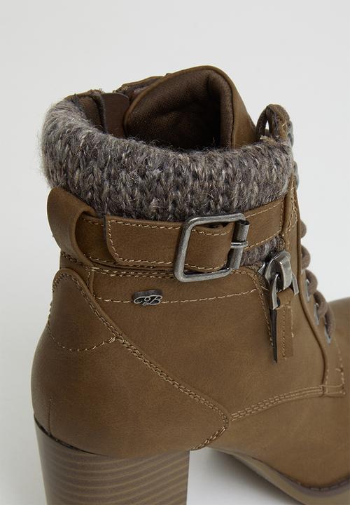 Miss Black - Delta ankle boot - tan
