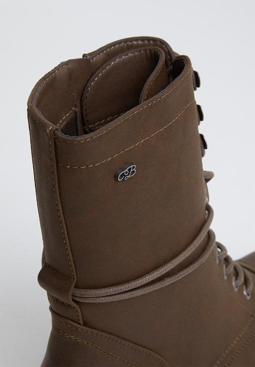 Miss Black - Bon bon 2 mid calf boot - brown 