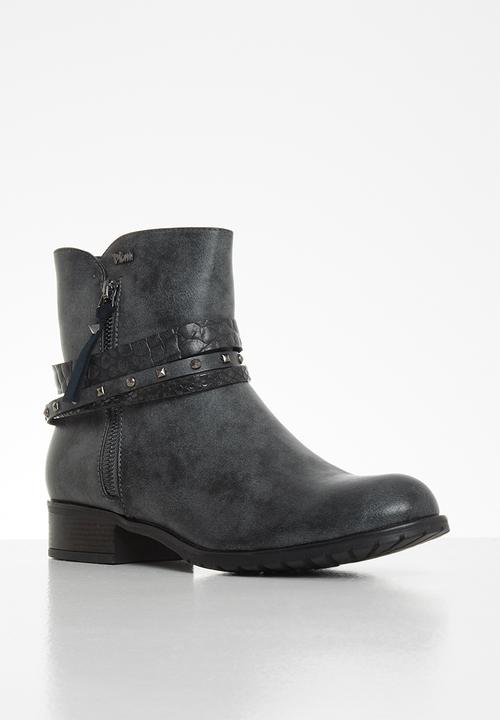 Plum - Romy ankle boot - grey-navy