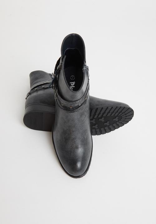 Plum - Romy ankle boot - grey-navy