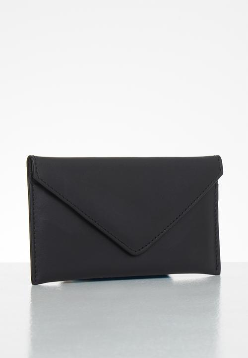 Superbalist - Leather clutch purse - black