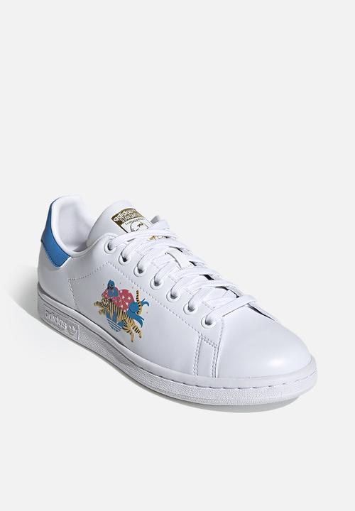 adidas Originals - Egle stan smith w - ftwr white/bright blue/clear pink