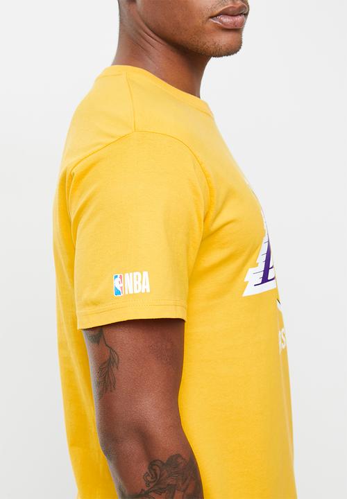 NBA - Icon lakers straight hem printed T-shirt - yellow