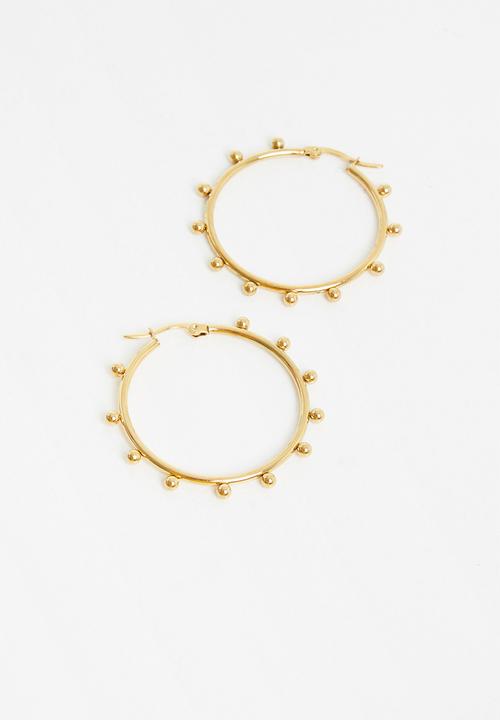 Superbalist - Annie hoop earrings - gold