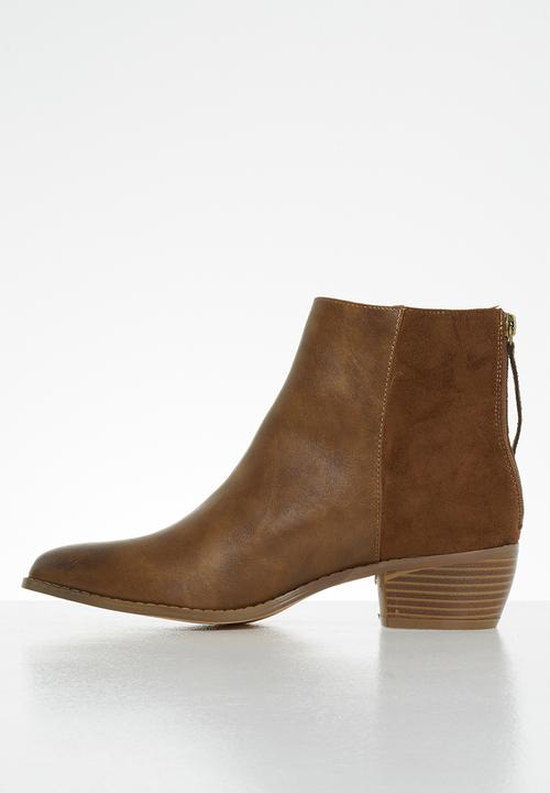 Butterfly Feet - Saddle ankle boot - tan 