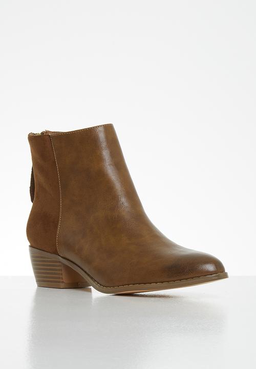 Butterfly Feet - Saddle ankle boot - tan 