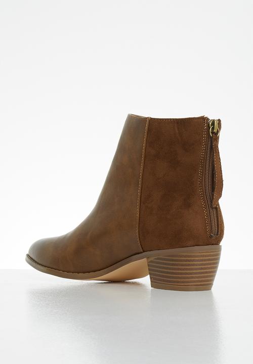 Butterfly Feet - Saddle ankle boot - tan 