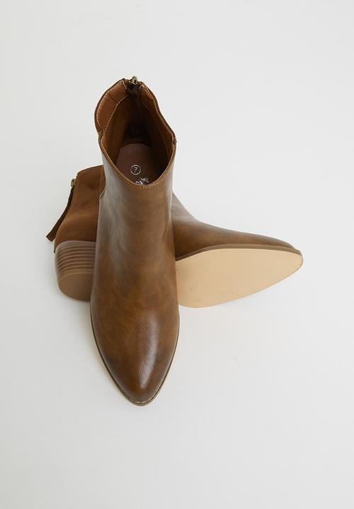 Butterfly Feet - Saddle ankle boot - tan 