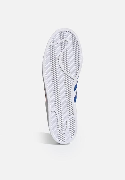 adidas Originals - Superstar - ftwr white/blue/gold met.
