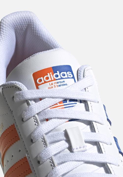adidas Originals - Superstar - ftwr white/blue/gold met.