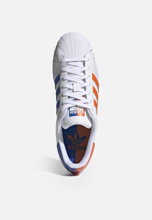 adidas Originals - Superstar - ftwr white/blue/gold met.