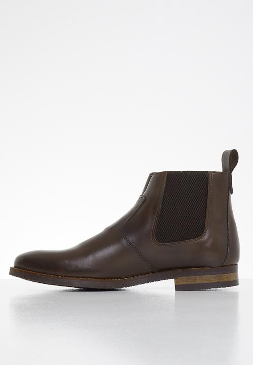 Superbalist - Jeffe leather chelsea boot - brown 