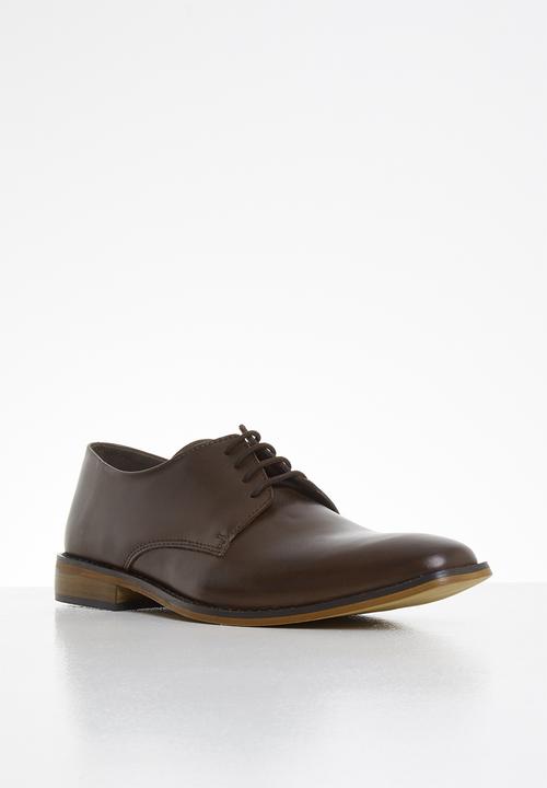 Superbalist - Keith leather lace-up derby - brown