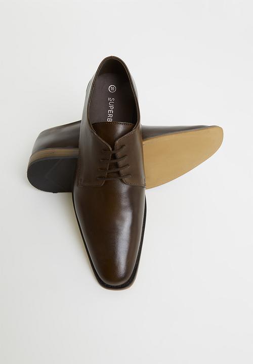 Superbalist - Keith leather lace-up derby - brown