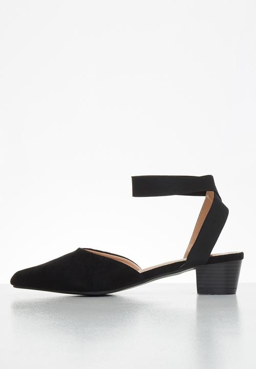 Butterfly Feet - Sling ankle strap heel - black