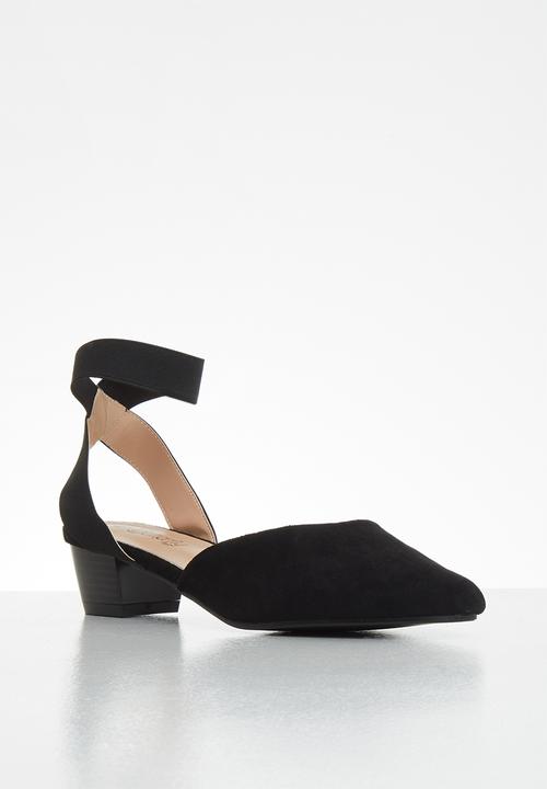 Butterfly Feet - Sling ankle strap heel - black