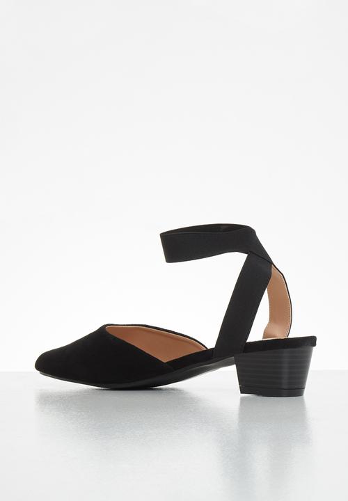 Butterfly Feet - Sling ankle strap heel - black