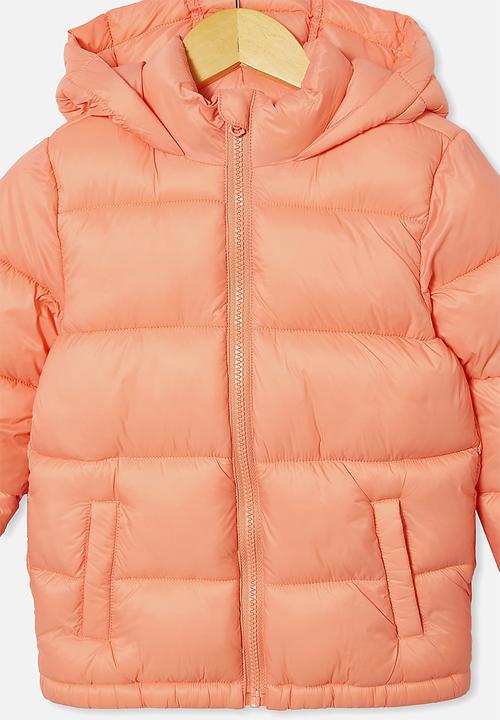 Cotton On - Frankie puffer jacket - orange