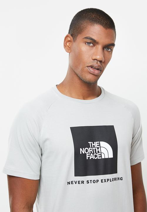 The North Face - Short sleeve raglan redbox tee - grey