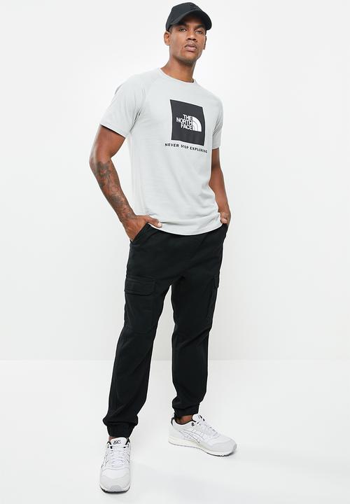 The North Face - Short sleeve raglan redbox tee - grey
