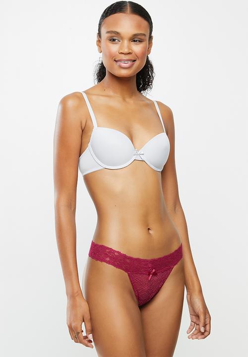 KANGOL - 3 Pack lace  thong - multi 