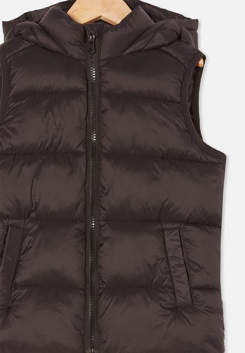 Cotton On - Billie puffer vest - black