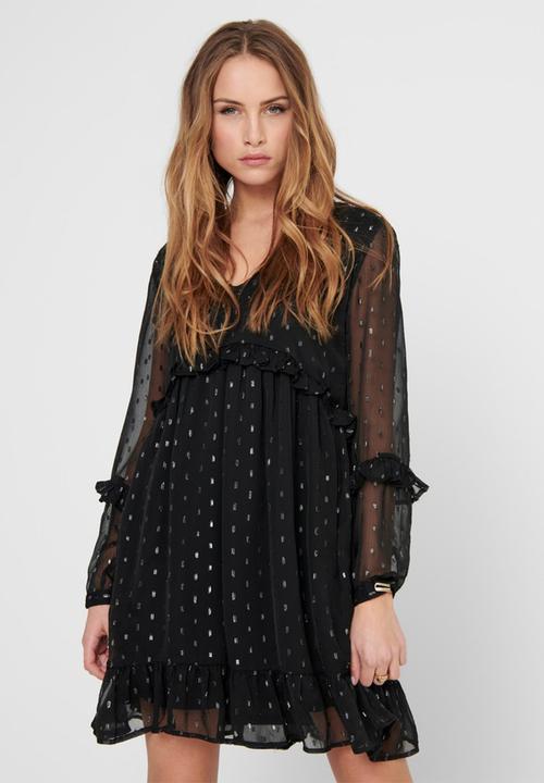 Jacqueline de Yong - Shimmer dress - black
