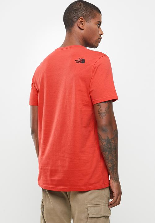 The North Face - Short sleeve fine tee - red