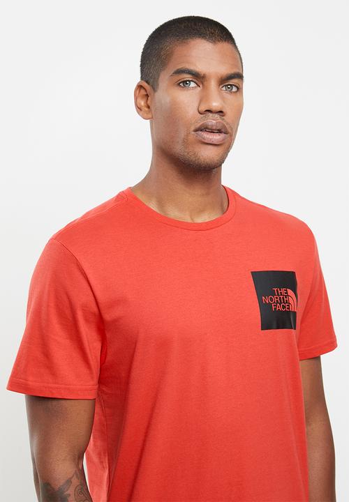 The North Face - Short sleeve fine tee - red