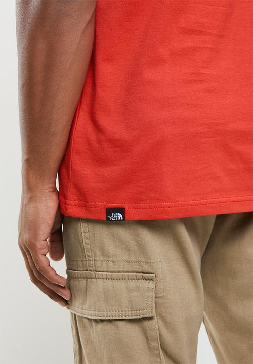 The North Face - Short sleeve fine tee - red