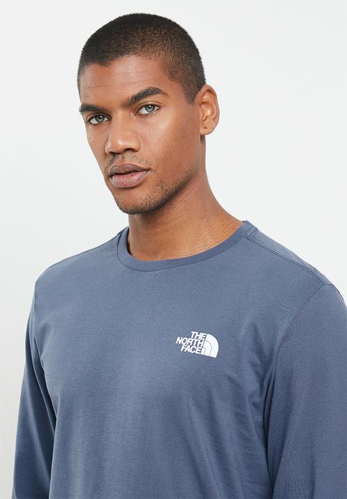 The North Face - Long sleeve red box tee - indigo