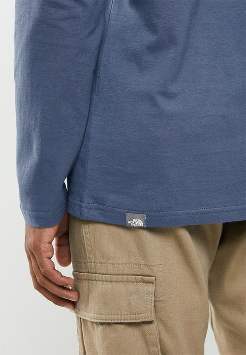 The North Face - Long sleeve red box tee - indigo