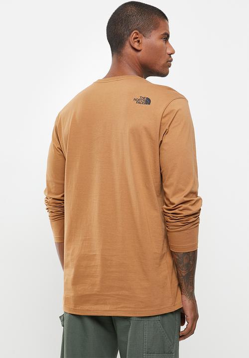 The North Face - Long sleeve image ideals tee - brown