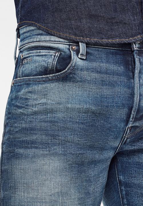 G-STAR - 3301 slim heavy elto pure superstretch - faded clear sky