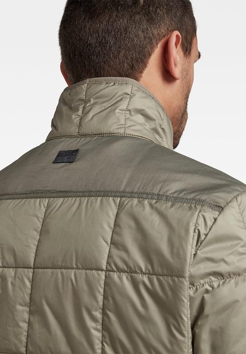G-STAR - Lt wt quilted jacket - green